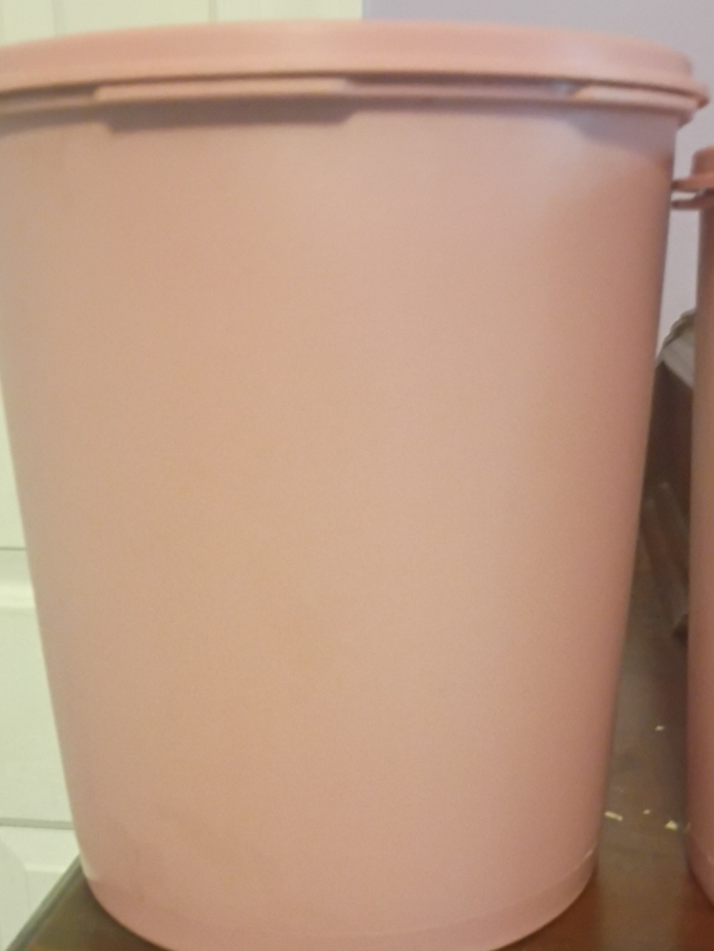 Tupperware Three Dusty Rose Nesting Storage Canister Set - Picture 2 of 6